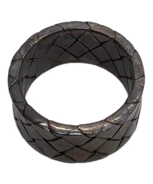 BOTTEGA VENETA（ボッテガベネタ）BOTTEGA VENETA (ボッテガベネタ) シルバーリング 925刻印 イントレチャート サイズ:16号の古着・服飾アイテム