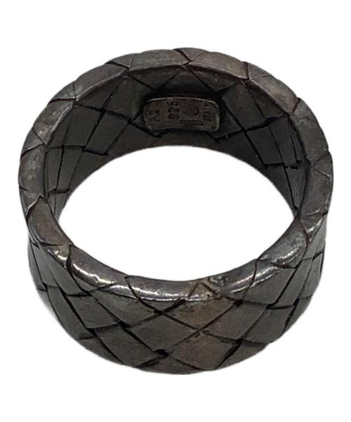 BOTTEGA VENETA（ボッテガベネタ）BOTTEGA VENETA (ボッテガベネタ) シルバーリング 925刻印 イントレチャート サイズ:16号の古着・服飾アイテム