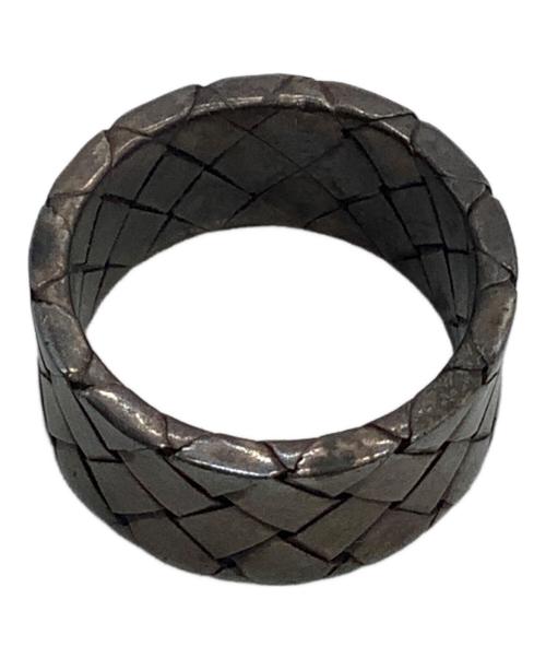 BOTTEGA VENETA（ボッテガベネタ）BOTTEGA VENETA (ボッテガベネタ) シルバーリング 925刻印 イントレチャート サイズ:16号の古着・服飾アイテム