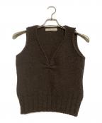 MIU MIUミュウミュウ）の古着「ニットベスト」｜ブラウン