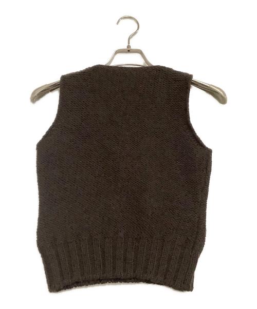 MIU MIU（ミュウミュウ）MIU MIU (ミュウミュウ) ニットベスト ブラウン サイズ:表記なしの古着・服飾アイテム