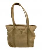 PRADAプラダ）の古着「トートバッグ」｜ベージュ
