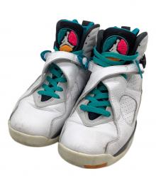 NIKE（ナイキ）の古着「NIKE AIR JORDAN 8 RETRO "SOUTH BEACH"」｜ホワイト×ターコイズブルー