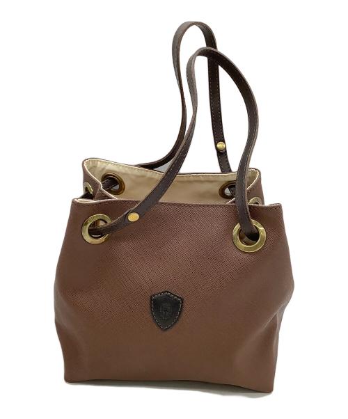 Felisi（フェリージ）Felisi (フェリージ) 巾着バッグ ブラウンの古着・服飾アイテム