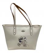 COACH×DISNEYコーチ×ディズニー）の古着「トートバッグ City Zip Tote With Minnie Mouse Motif」｜ホワイト