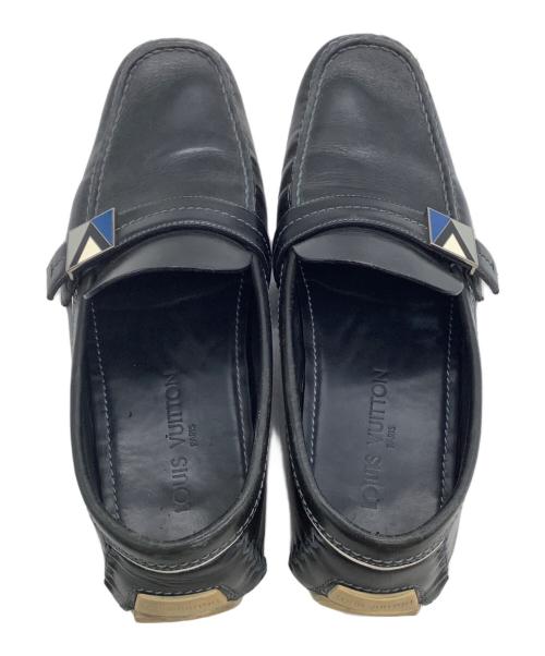 LOUIS VUITTON（ルイ ヴィトン）LOUIS VUITTON (ルイ ヴィトン) ドライビングシューズ ブラック サイズ:9の古着・服飾アイテム