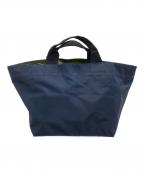 Herve Chapelierエルベシャプリエ）の古着「舟形トートバッグ」｜ネイビー×グリーン