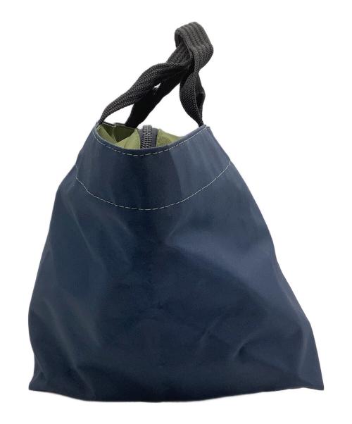 Herve Chapelier（エルベシャプリエ）Herve Chapelier (エルベシャプリエ) 舟形トートバッグ ネイビー×グリーンの古着・服飾アイテム