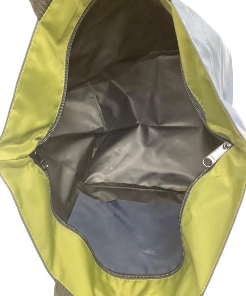 Herve Chapelier（エルベシャプリエ）Herve Chapelier (エルベシャプリエ) 舟形トートバッグ ネイビー×グリーンの古着・服飾アイテム