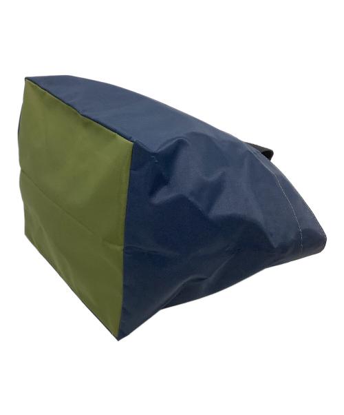 Herve Chapelier（エルベシャプリエ）Herve Chapelier (エルベシャプリエ) 舟形トートバッグ ネイビー×グリーンの古着・服飾アイテム