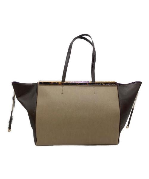 FUMIKODA（フミコダ）FUMIKODA (フミコダ) ボックストートバッグ GINA II ブラウンの古着・服飾アイテム