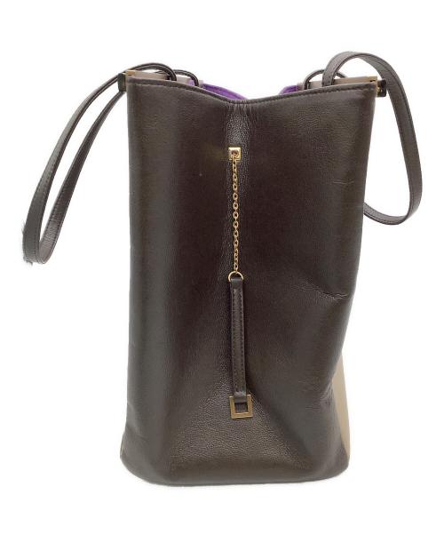 FUMIKODA（フミコダ）FUMIKODA (フミコダ) ボックストートバッグ GINA II ブラウンの古着・服飾アイテム