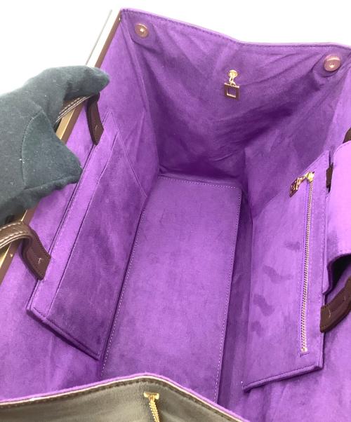 FUMIKODA（フミコダ）FUMIKODA (フミコダ) ボックストートバッグ GINA II ブラウンの古着・服飾アイテム