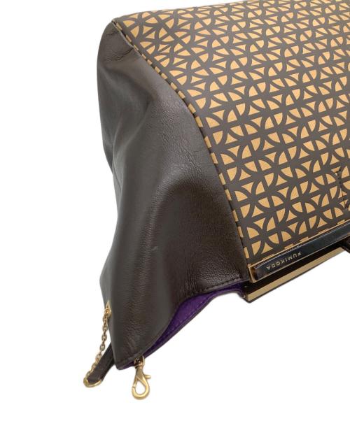 FUMIKODA（フミコダ）FUMIKODA (フミコダ) ボックストートバッグ GINA II ブラウンの古着・服飾アイテム