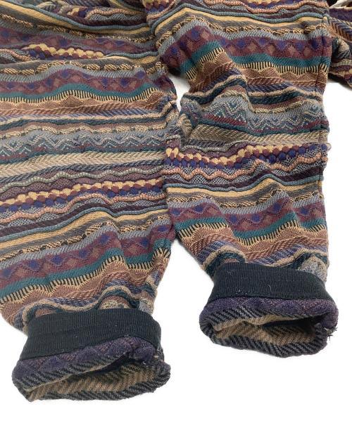 TUNDRA（ツンドラ）TUNDRA (ツンドラ) 薄手ニット　ストライプ マルチカラー サイズ:Lの古着・服飾アイテム