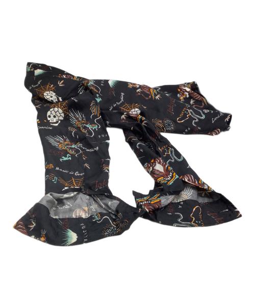 RUDE GALLERY（ルードギャラリー）RUDE GALLERY (ルードギャラリー) ジップシャツ MUSIC IS EVERYTHING ブラック サイズ:3の古着・服飾アイテム