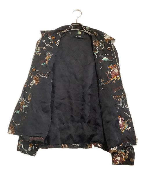 RUDE GALLERY（ルードギャラリー）RUDE GALLERY (ルードギャラリー) ジップシャツ MUSIC IS EVERYTHING ブラック サイズ:3の古着・服飾アイテム