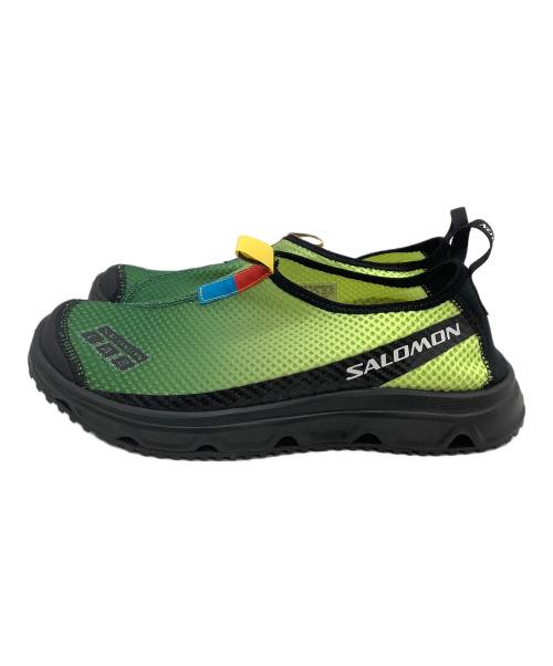 SALOMON（サロモン）SALOMON (サロモン) シューズ　RX MOC 3.0 グリーン×イエロー サイズ:27.5の古着・服飾アイテム