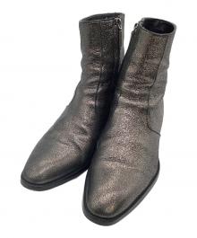 Saint Laurent Paris（サンローランパリ）の古着「サイドジップブーツ」｜シルバー