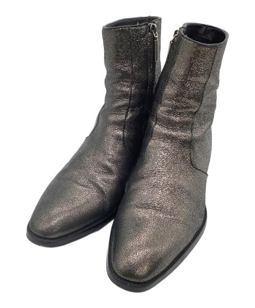 Saint Laurent Paris（サンローランパリ）Saint Laurent Paris (サンローランパリ) サイドジップブーツ シルバー サイズ:41の古着・服飾アイテム