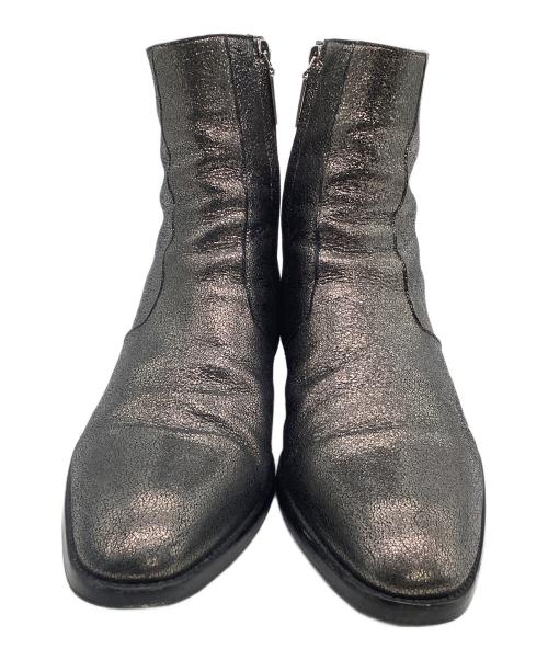 Saint Laurent Paris（サンローランパリ）Saint Laurent Paris (サンローランパリ) サイドジップブーツ シルバー サイズ:41の古着・服飾アイテム