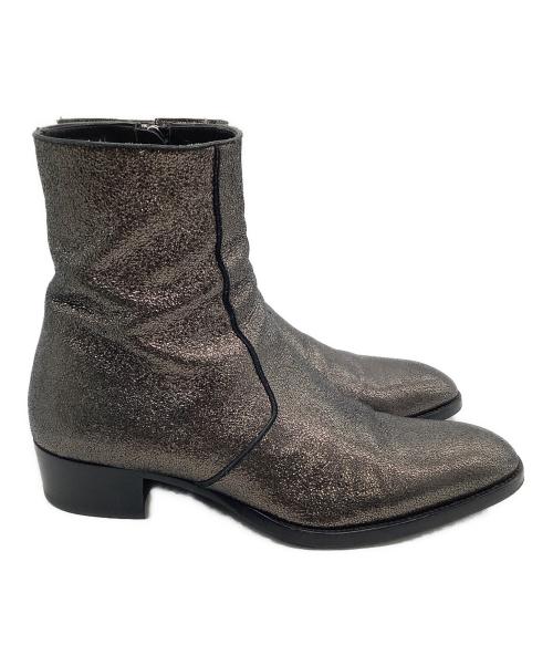 Saint Laurent Paris（サンローランパリ）Saint Laurent Paris (サンローランパリ) サイドジップブーツ シルバー サイズ:41の古着・服飾アイテム