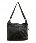 BALENCIAGAバレンシアガ）の古着「クーリエレザーショルダーバッグ」｜ブラック