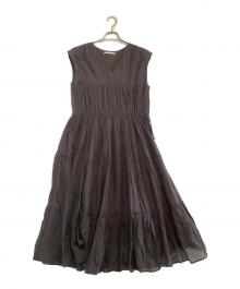 ne quittez pas（ヌキテパ）の古着「ノースリーブワンピース」｜グレー