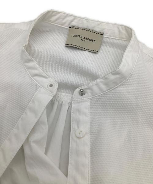UNITED ARROWS（ユナイテッドアローズ）UNITED ARROWS (ユナイテッドアローズ) 半袖ブラウス ホワイト サイズ:表記なしの古着・服飾アイテム