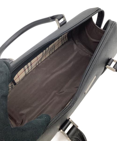 BURBERRY（バーバリー）BURBERRY (バーバリー) ミニボストンバッグ ブラック サイズ:表記なしの古着・服飾アイテム