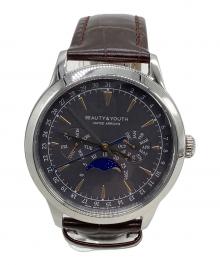 BEAUTY&YOUTH（ビューティーアンドユース）の古着「クロノグラフ」｜ブラック×シルバー