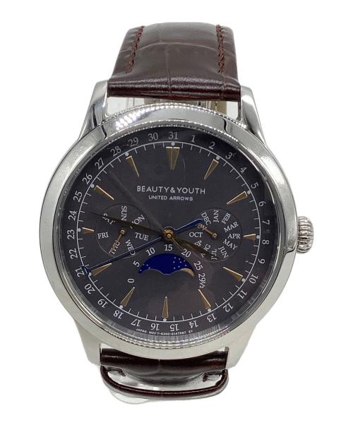 BEAUTY&YOUTH（ビューティーアンドユース）BEAUTY&YOUTH (ビューティーアンドユース) クロノグラフ ブラック×シルバーの古着・服飾アイテム