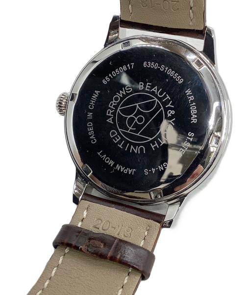 BEAUTY&YOUTH（ビューティーアンドユース）BEAUTY&YOUTH (ビューティーアンドユース) クロノグラフ ブラック×シルバーの古着・服飾アイテム