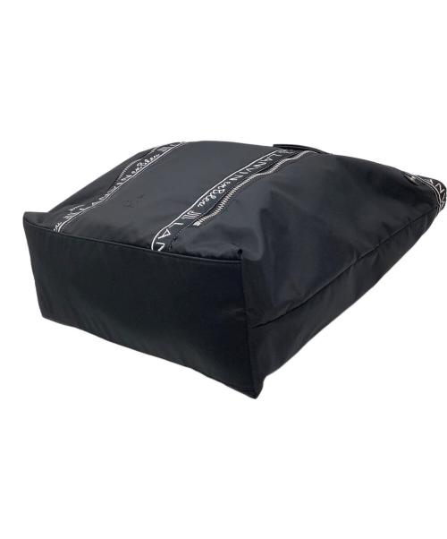 LANVIN en Bleu（ランバンオンブルー）LANVIN en Bleu (ランバンオンブルー) 2WAYトートバッグ ブラック×ブルーの古着・服飾アイテム