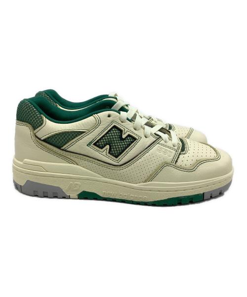 NEW BALANCE（ニューバランス）NEW BALANCE (ニューバランス) Aime Leon Dore (エメ レオン ドレ) スニーカー アイボリー×グリーン サイズ:27の古着・服飾アイテム