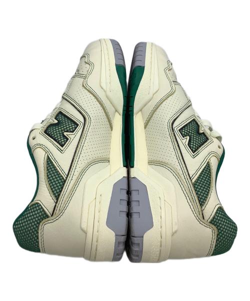 NEW BALANCE（ニューバランス）NEW BALANCE (ニューバランス) Aime Leon Dore (エメ レオン ドレ) スニーカー アイボリー×グリーン サイズ:27の古着・服飾アイテム