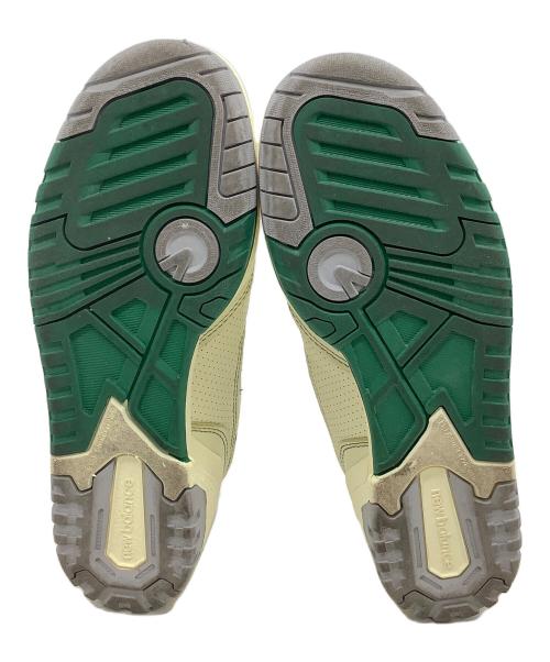 NEW BALANCE（ニューバランス）NEW BALANCE (ニューバランス) Aime Leon Dore (エメ レオン ドレ) スニーカー アイボリー×グリーン サイズ:27の古着・服飾アイテム