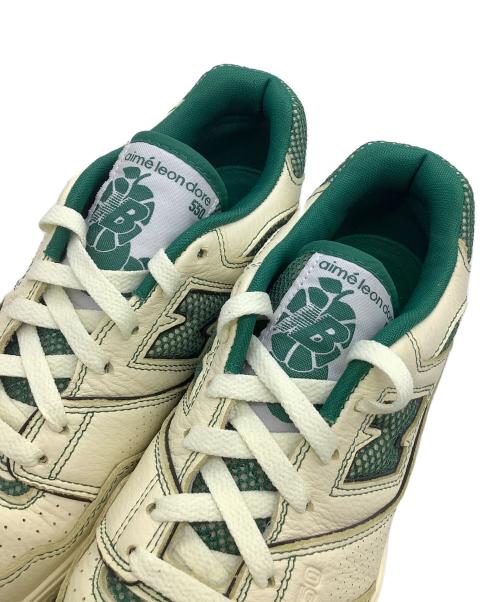 NEW BALANCE（ニューバランス）NEW BALANCE (ニューバランス) Aime Leon Dore (エメ レオン ドレ) スニーカー アイボリー×グリーン サイズ:27の古着・服飾アイテム