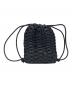 il micio (イル ミーチョ) ドローストリングポーチ ブラック：41000円