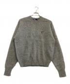 POLO RALPH LAURENポロ・ラルフローレン）の古着「厚手ニット　ポロベア ワンポイント」｜グレー