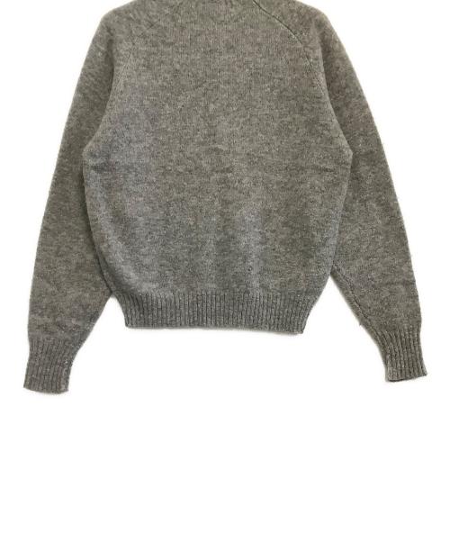 POLO RALPH LAUREN（ポロ・ラルフローレン）POLO RALPH LAUREN (ポロ・ラルフローレン) 厚手ニット　ポロベア ワンポイント グレー サイズ:Lの古着・服飾アイテム
