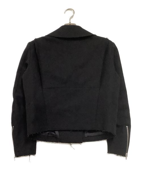 ALEXANDER McQUEEN（アレキサンダーマックイーン）ALEXANDER McQUEEN (アレキサンダーマックイーン) ダブルライダースジャケット ブラック サイズ:38の古着・服飾アイテム