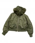 Mila Owenミラオーウェン）の古着「ブルゾン　ボンバーコンパクトジャケット」｜グリーン