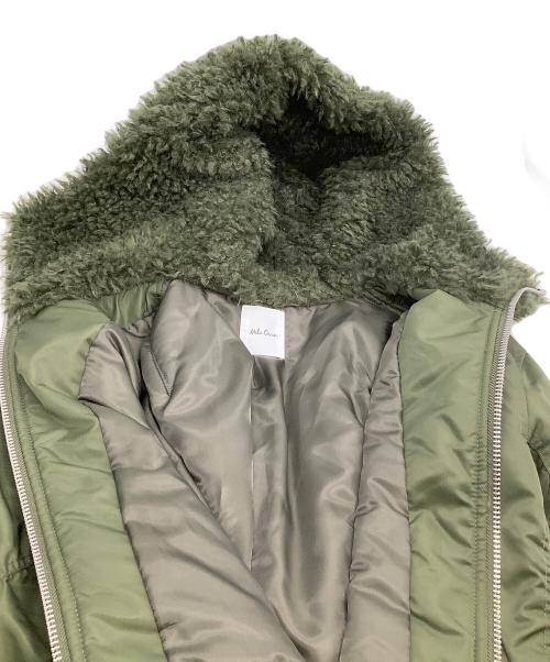 Mila Owen（ミラオーウェン）Mila Owen (ミラオーウェン) ブルゾン　ボンバーコンパクトジャケット グリーンの古着・服飾アイテム