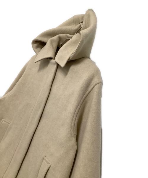 Mila Owen（ミラオーウェン）Mila Owen (ミラオーウェン) ウールコート　LB.03／ZIPミドルコート クリーム サイズ:2の古着・服飾アイテム