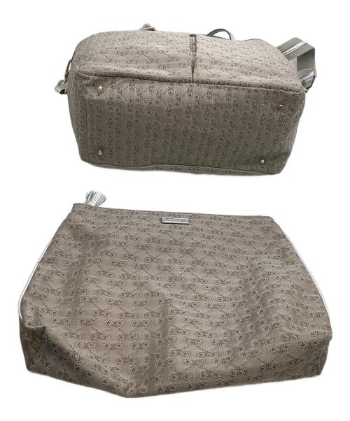 ANYA HINDMARCH（アニヤ・ハインドマーチ）ANYA HINDMARCH (アニヤハインドマーチ) 2WAYバッグ シルバー×ブラウンの古着・服飾アイテム