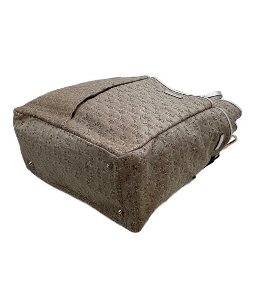 ANYA HINDMARCH（アニヤ・ハインドマーチ）ANYA HINDMARCH (アニヤハインドマーチ) 2WAYバッグ シルバー×ブラウンの古着・服飾アイテム