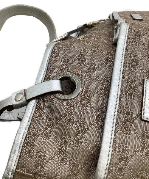 ANYA HINDMARCH（アニヤ・ハインドマーチ）ANYA HINDMARCH (アニヤハインドマーチ) 2WAYバッグ シルバー×ブラウンの古着・服飾アイテム