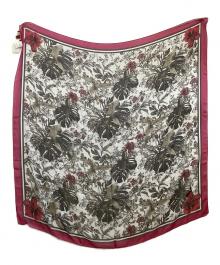 MaxMara（マックスマーラ）の古着「大判スカーフ」｜ピンク×ホワイト