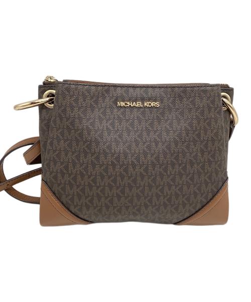 MICHAEL KORS（マイケル・コース）MICHAEL KORS (マイケルコース) ショルダーバッグ ブラウンの古着・服飾アイテム